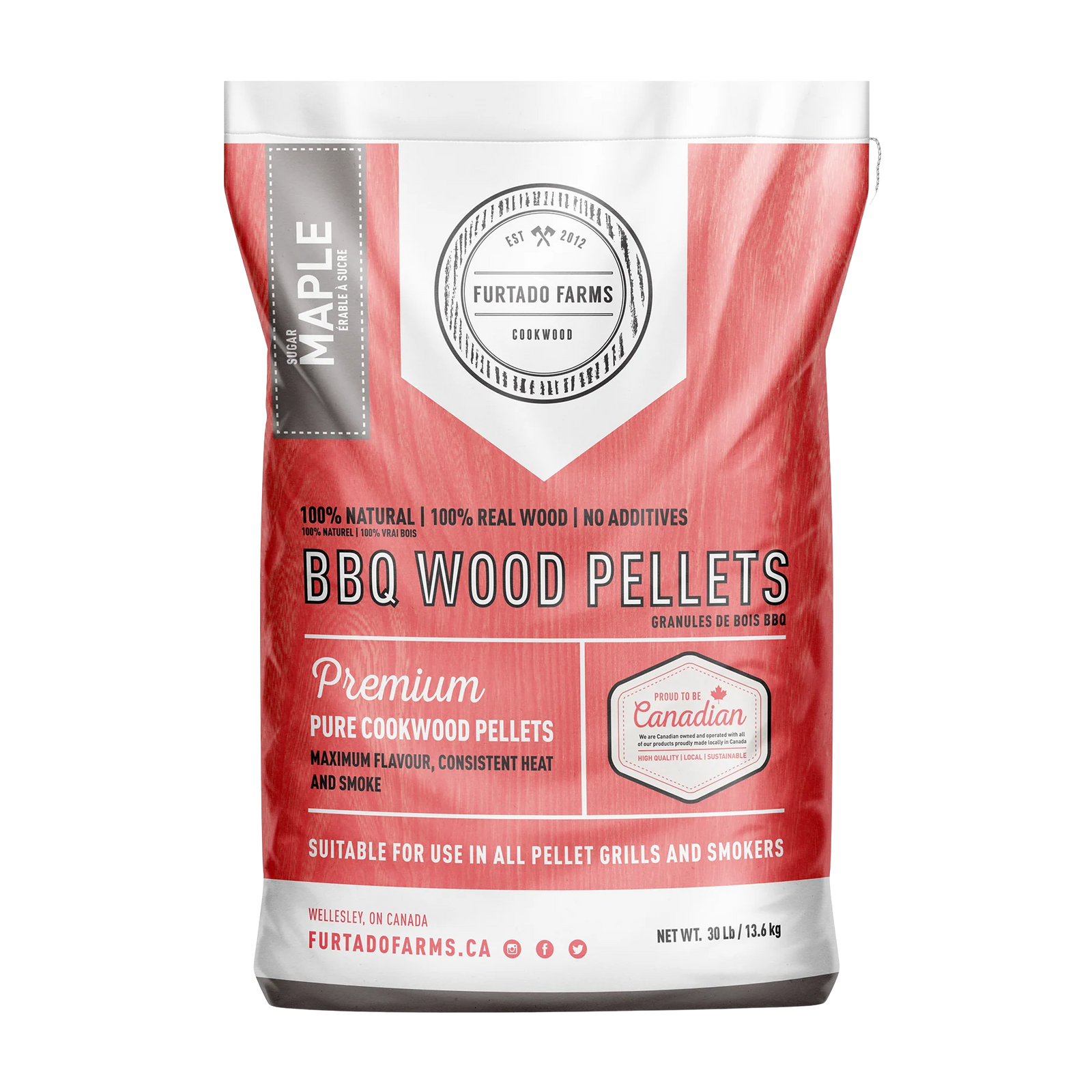 Furtado Farms Sugar Maple Pellets (30 lb)