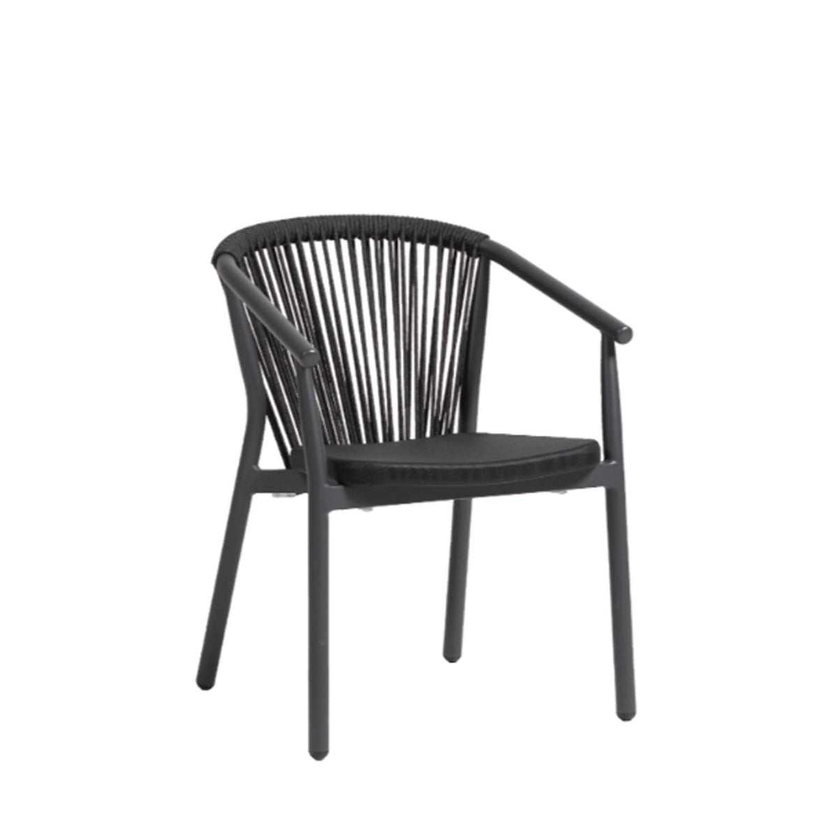 Ratana Trinity Dining Arm Chair Black