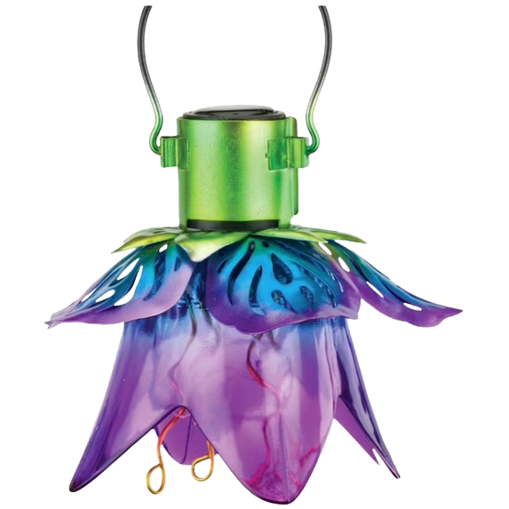 Mini Flower Solar Lantern - Purple
