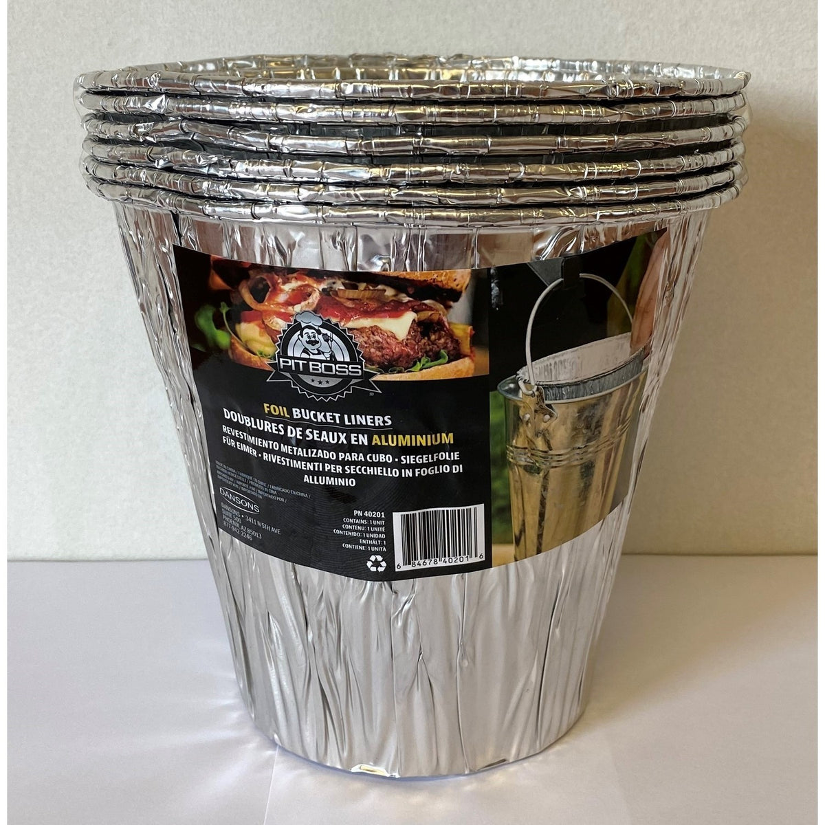 Pit Boss Foil Bucket Liners - 6 Pack