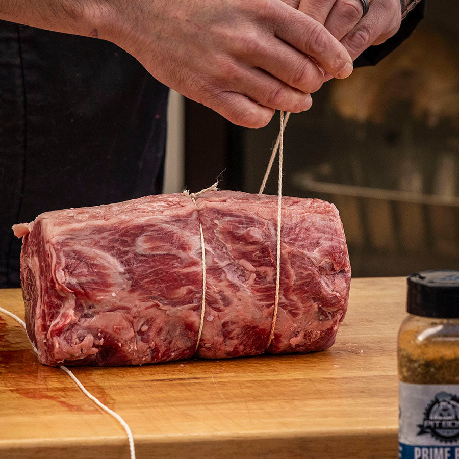 Pit Boss BBQ Twine trussing prime rib