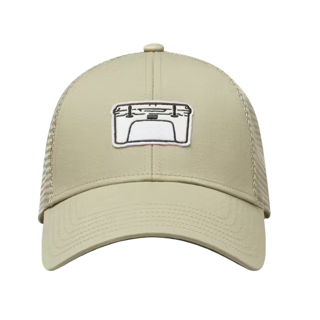 Yeti Badge Low Profile Trucker Hat Khaki