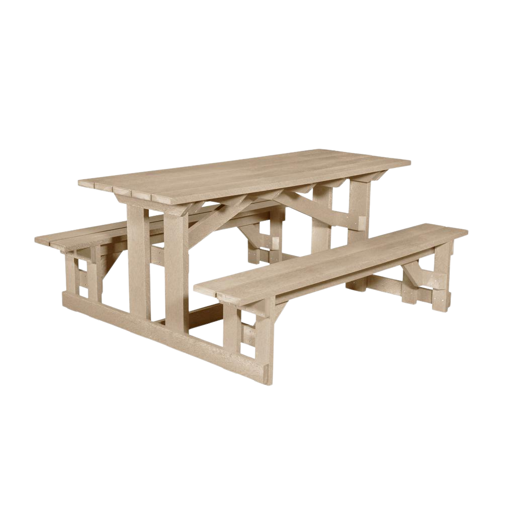 T52 72" Rectangular Picnic Table