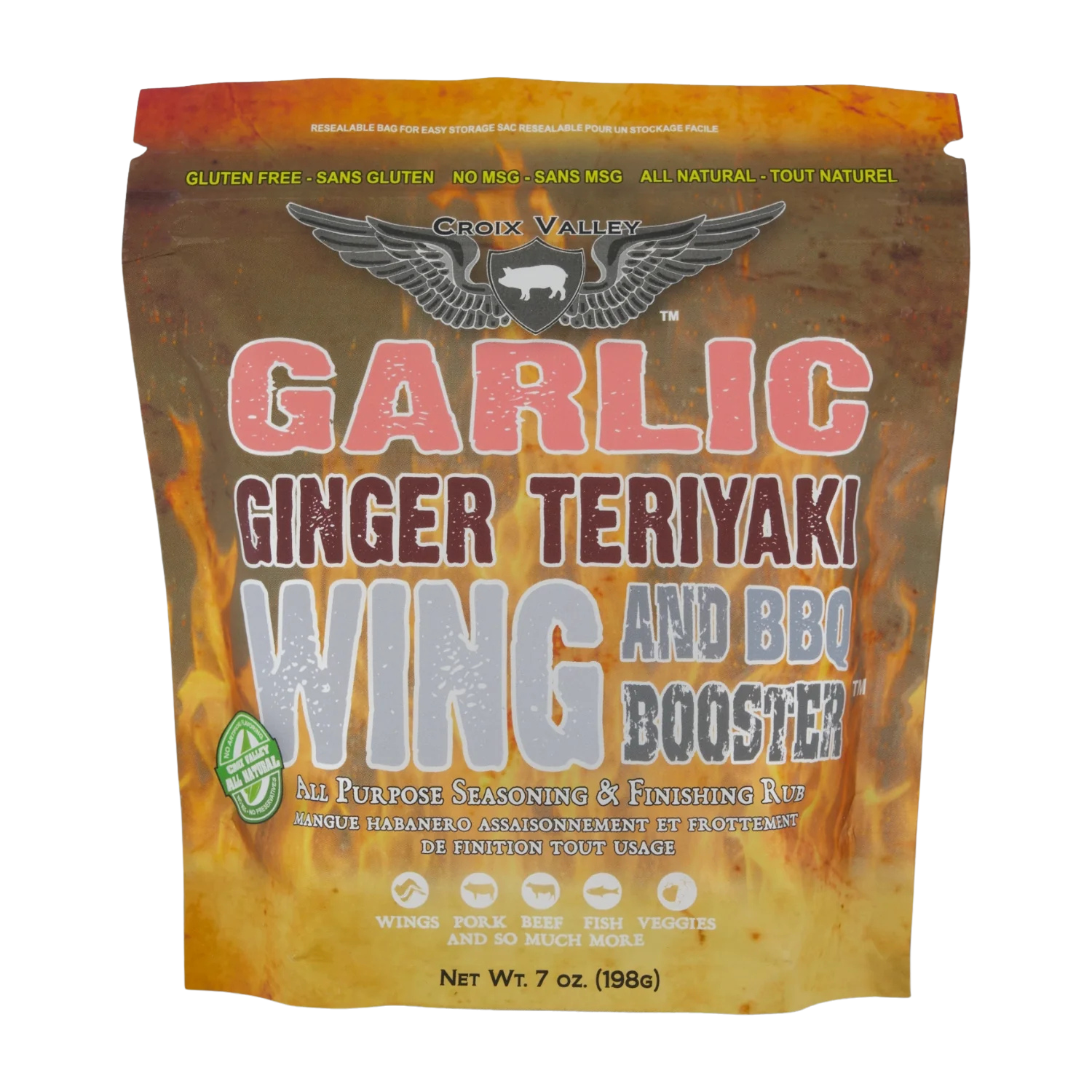 Croix Valley Garlic Ginger Teriyaki Wing and BBQ Booster
