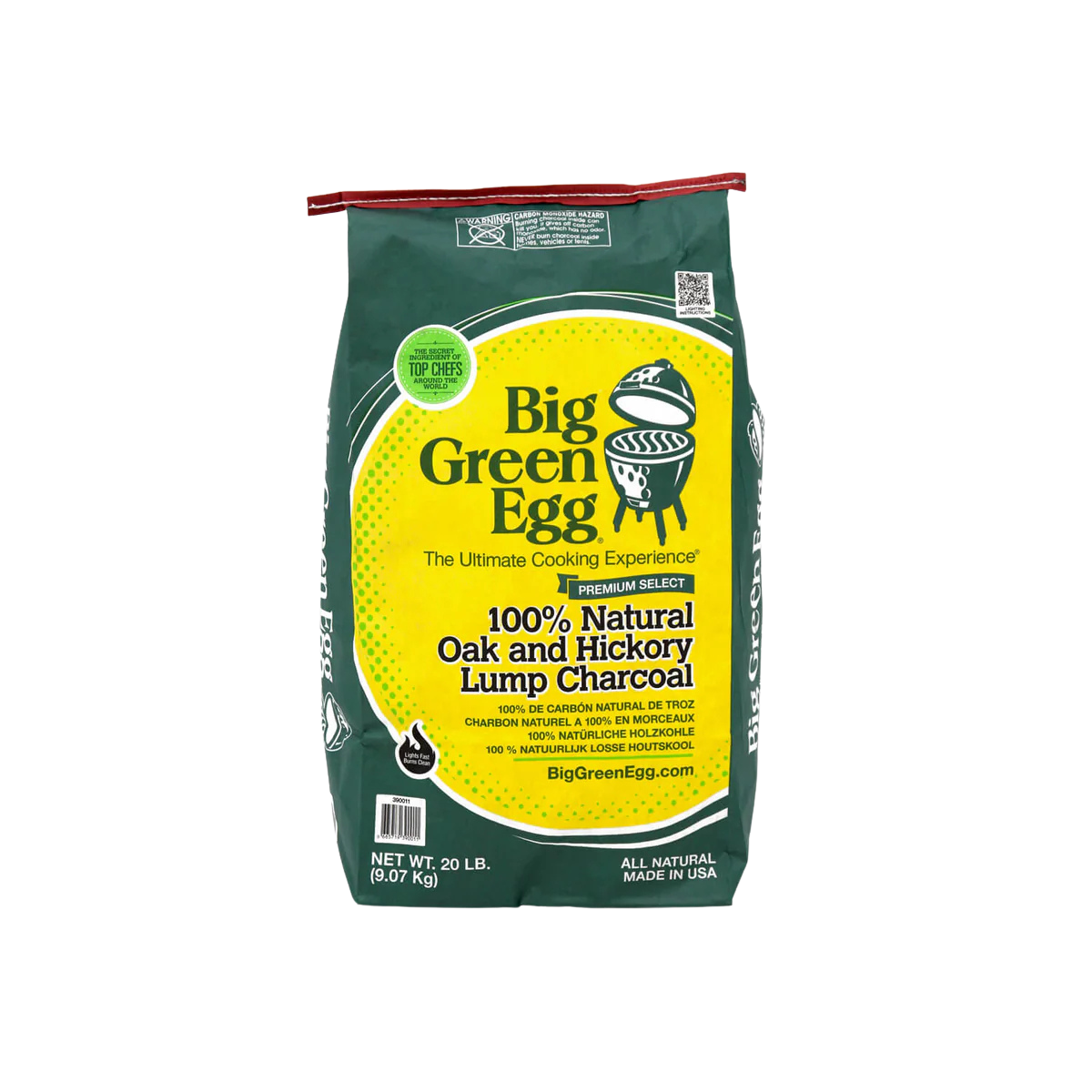 100% Natural Lump Charcoal - Oak & Hickory