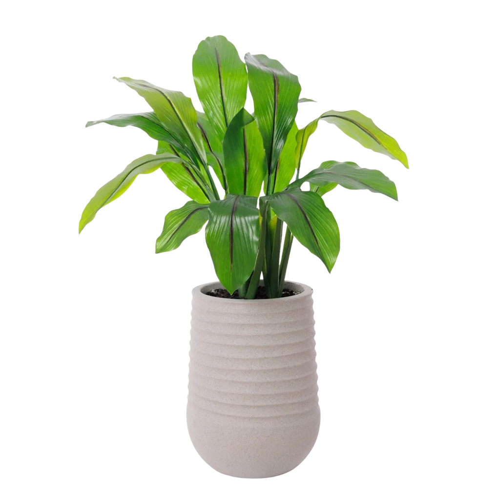 Outdoor Flower Arrangement in Grey Terrazzo Beige
