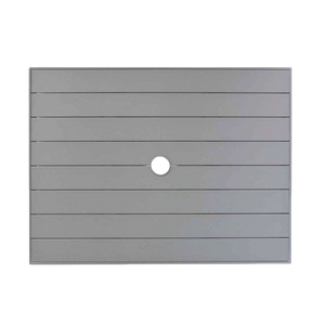 24″ x 32″ Rect Aluminum Slat Table Top W/UH