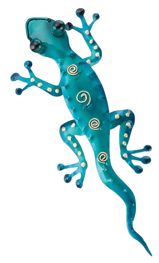 Gecko Decor 11" Blue