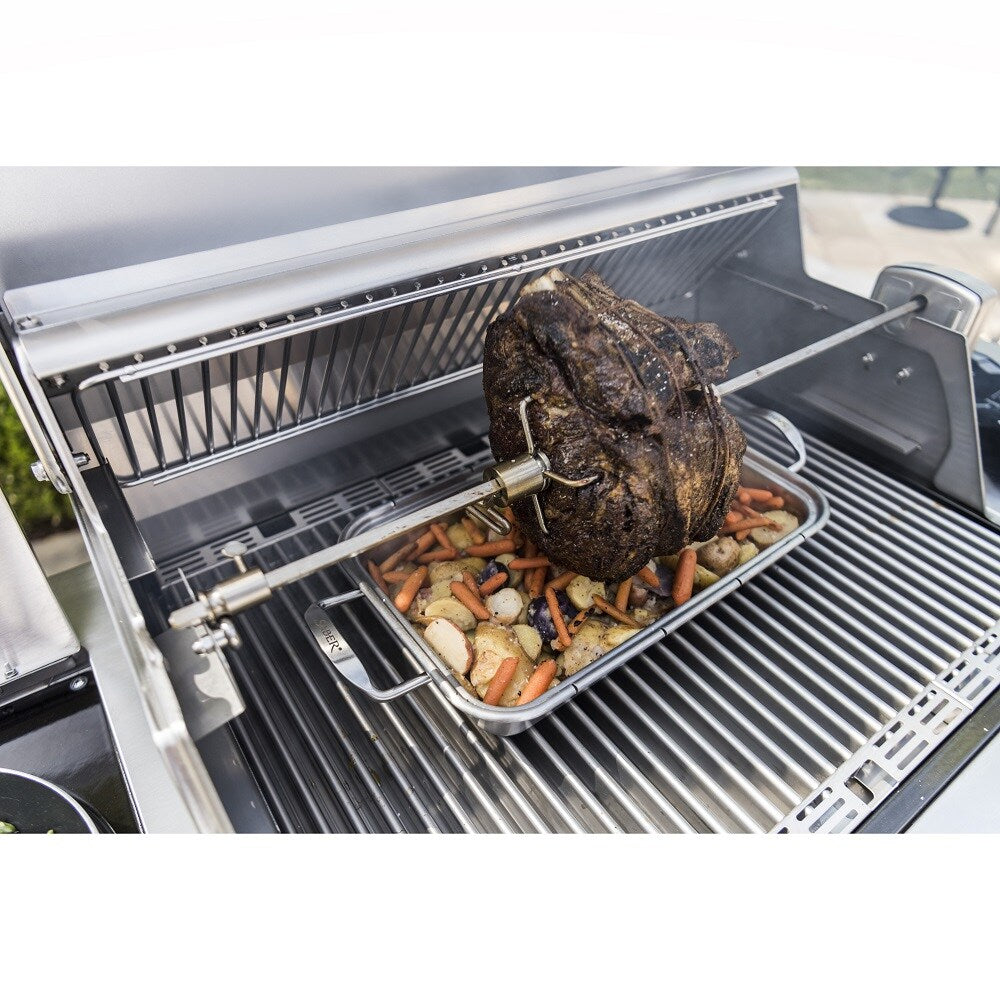 Saber Stainless Steel Rotisserie Kit With Case