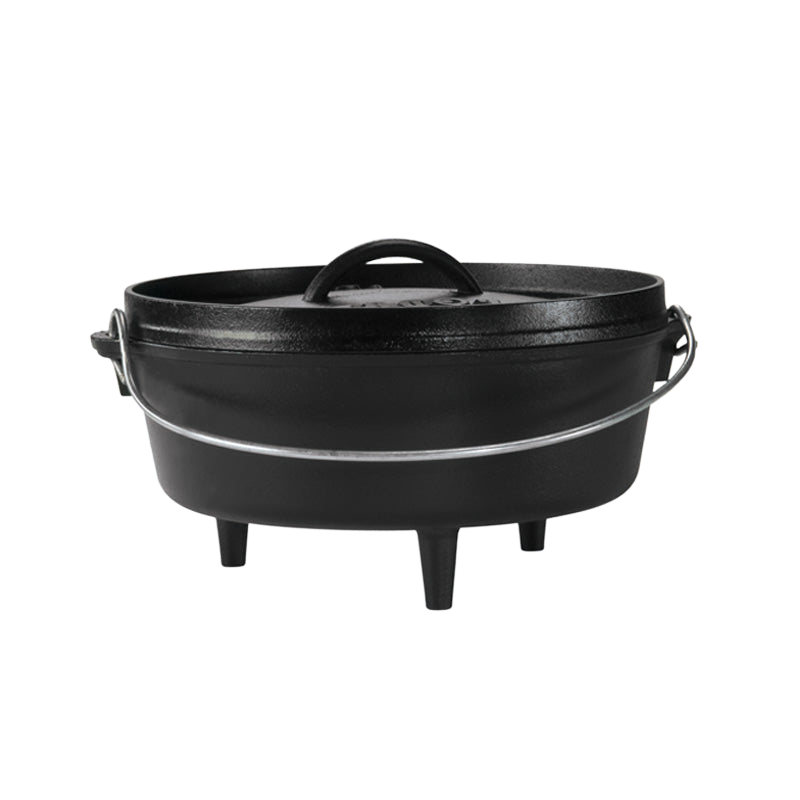 Lodge Chef Logic Cast Iron Deep Camp Dutch Oven 10qt/14"