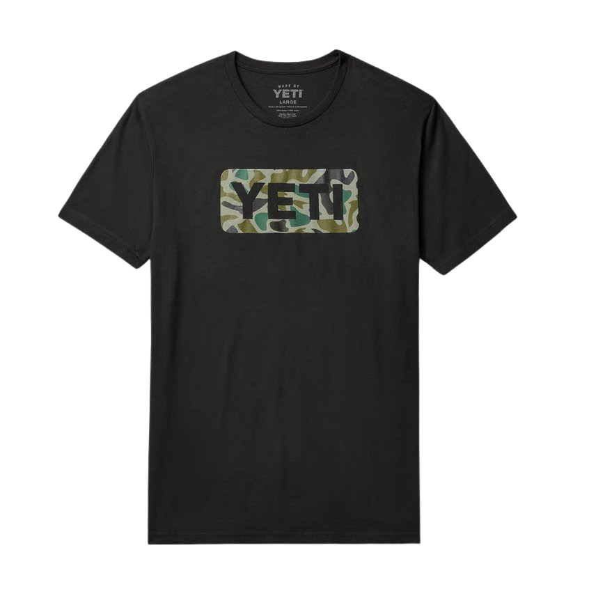 Logo Badge Duck Camo Short Sleeve T-Shirt Black