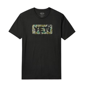 Logo Badge Duck Camo Short Sleeve T-Shirt Black