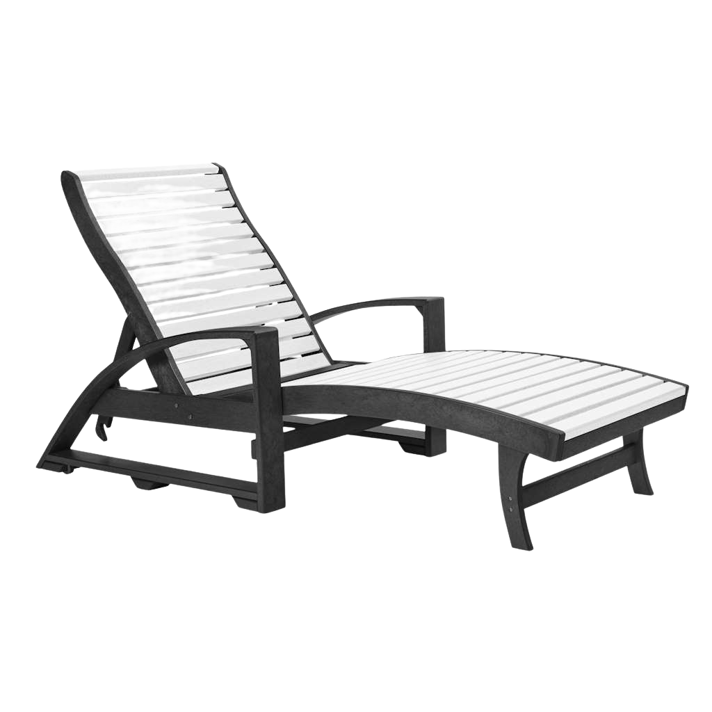 St. Tropez Chaise Lounge w/Wheels