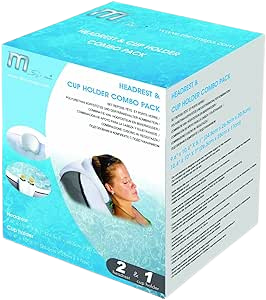 MSPA Comfort Set, 2 Head Rest + 1 Glass Holder