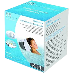 MSPA Comfort Set, 2 Head Rest + 1 Glass Holder