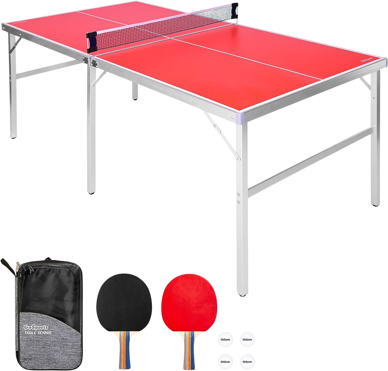 GoSports MidSize Indoor/Outdoor Table Tennis Game Set