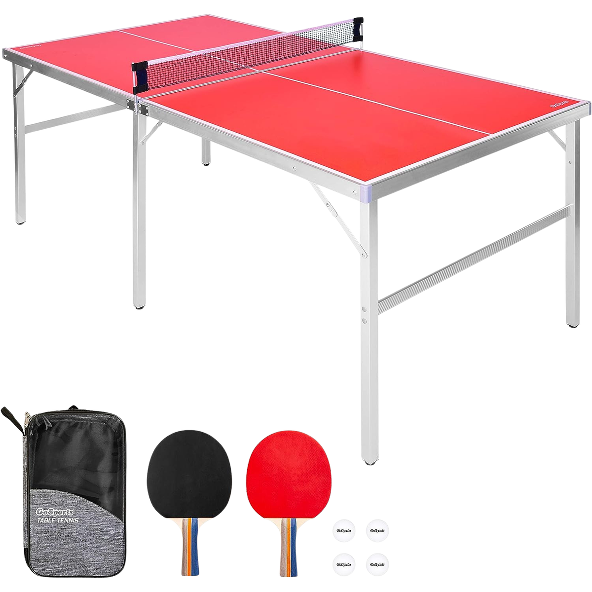 GoSports MidSize Indoor/Outdoor Table Tennis Game Set