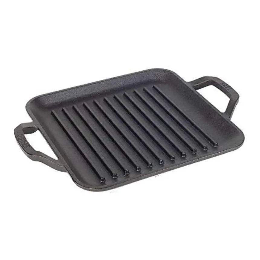 11" Cast Iron Chef Style Square Grill Pan