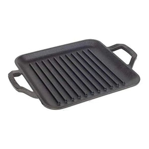 11" Cast Iron Chef Style Square Grill Pan
