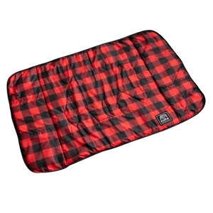 Lazy Bear Dog Blanket - Red/Black New