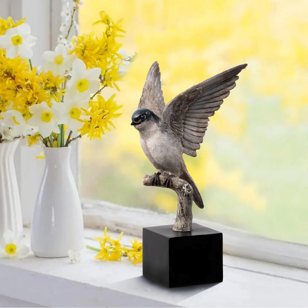 Swallow On Branch Tabletop Décor