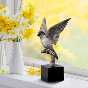 Swallow On Branch Tabletop Décor