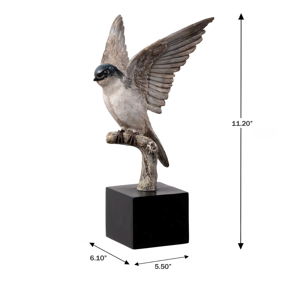 Swallow On Branch Tabletop Décor