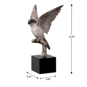 Swallow On Branch Tabletop Décor