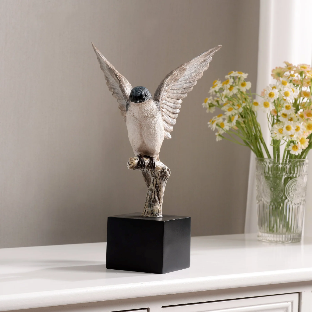 Swallow On Branch Tabletop Décor