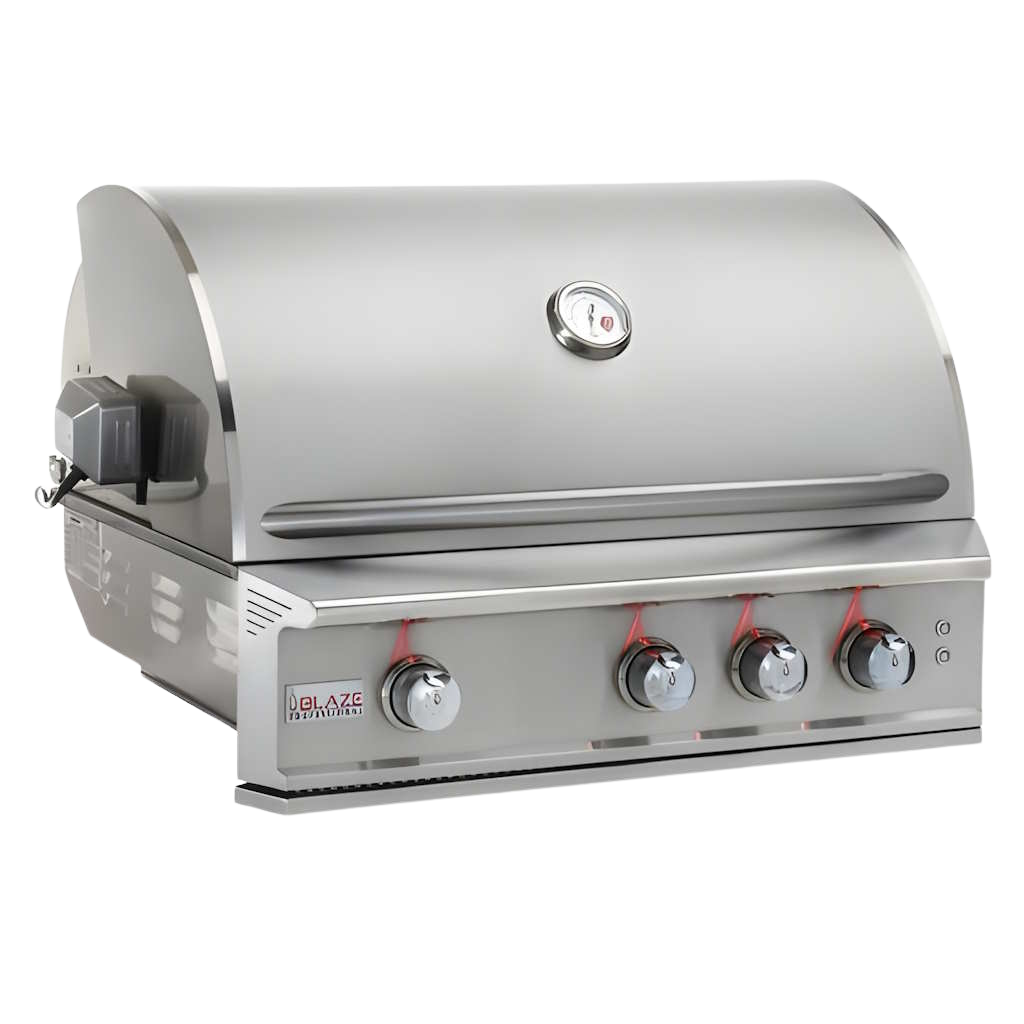 Blaze Professional LUX 34-Inch 3 Burner Built-In Gas Grill With Rear Infrared Burner