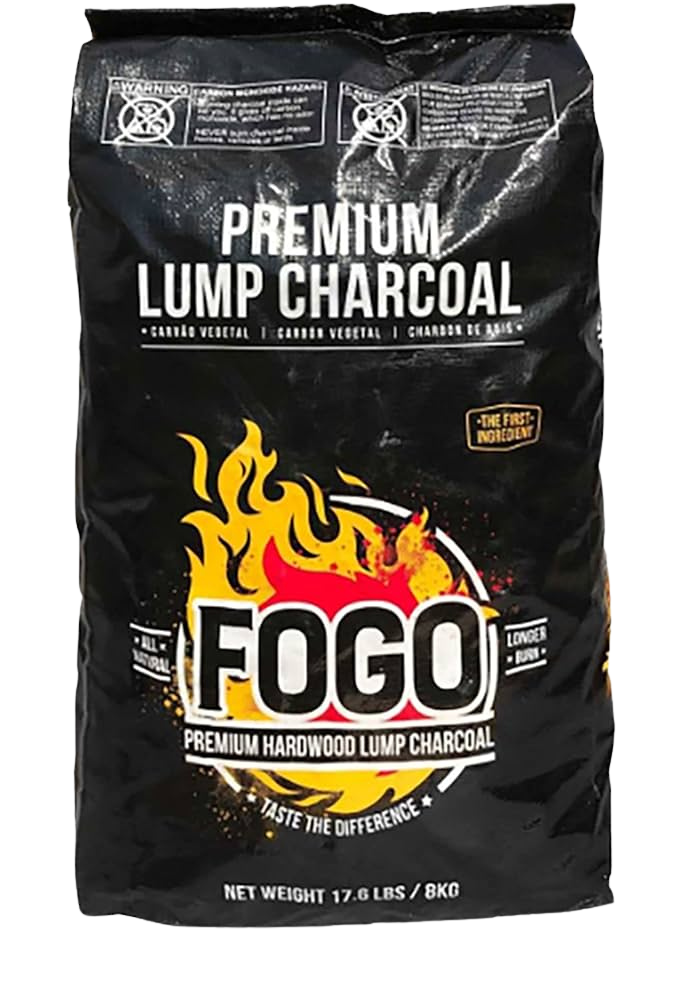 FOGO Premium Lump Charcoal (Black Bag) 17.6lbs)