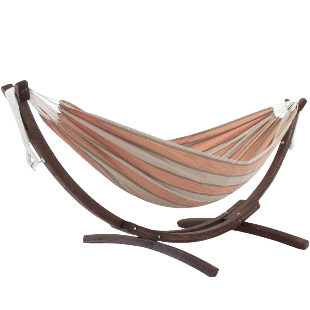 Double Sunbrella® Hammock with Solid Pine Stand