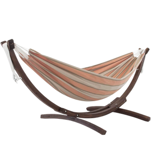 Double Sunbrella® Hammock with Solid Pine Stand