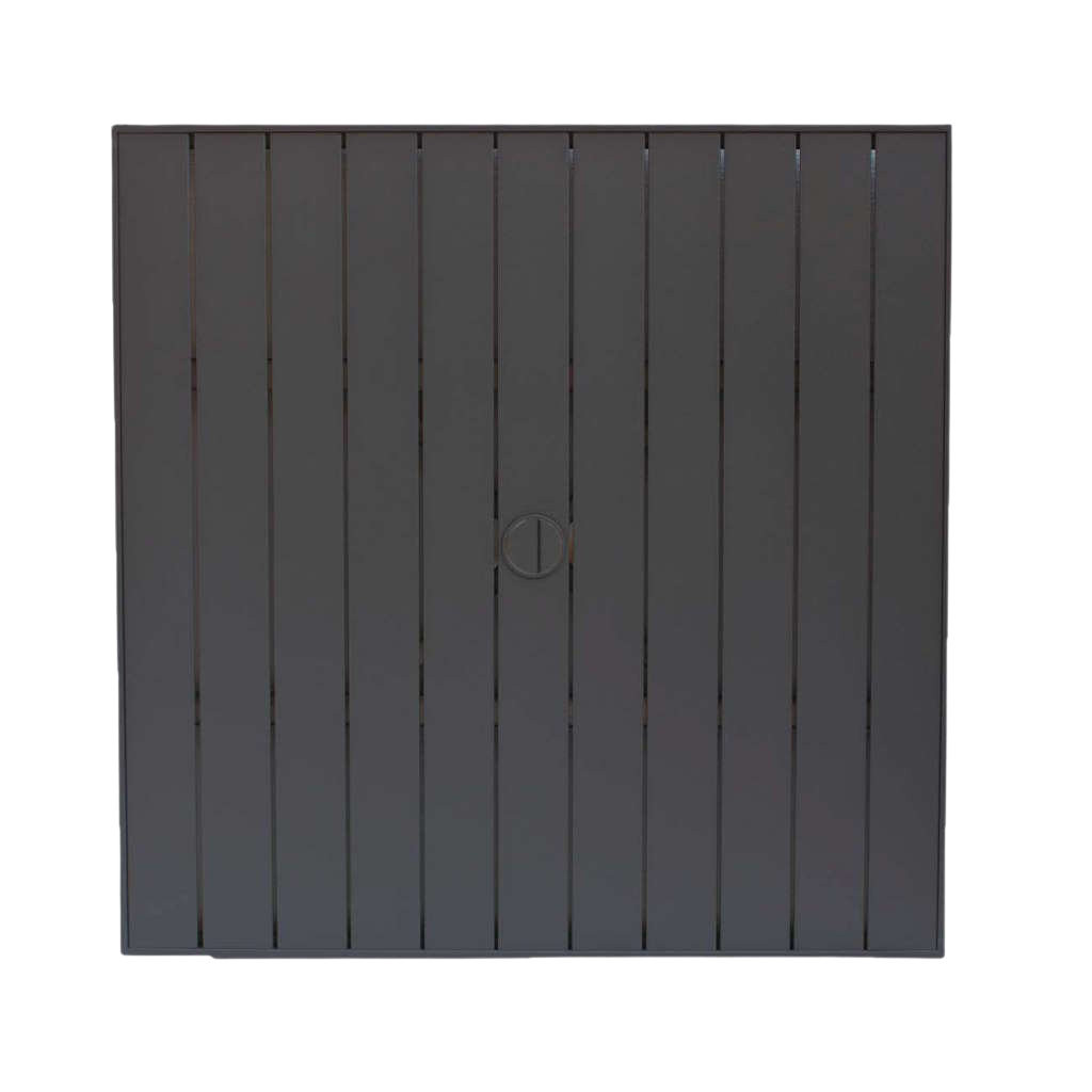 32″ Sq Aluminum Slat Table Top W/UH