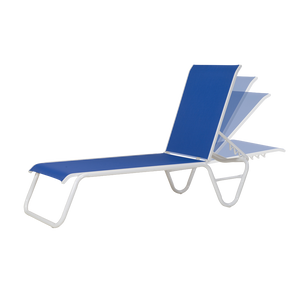 Gardenella Sling Four-Position Lay-flat Stacking Armless Chaise