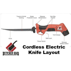 Butcher BBQ Cordless Battery Operated Electric Knife