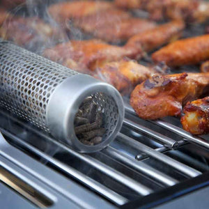 A-MAZE-N expanding tube smoker in use