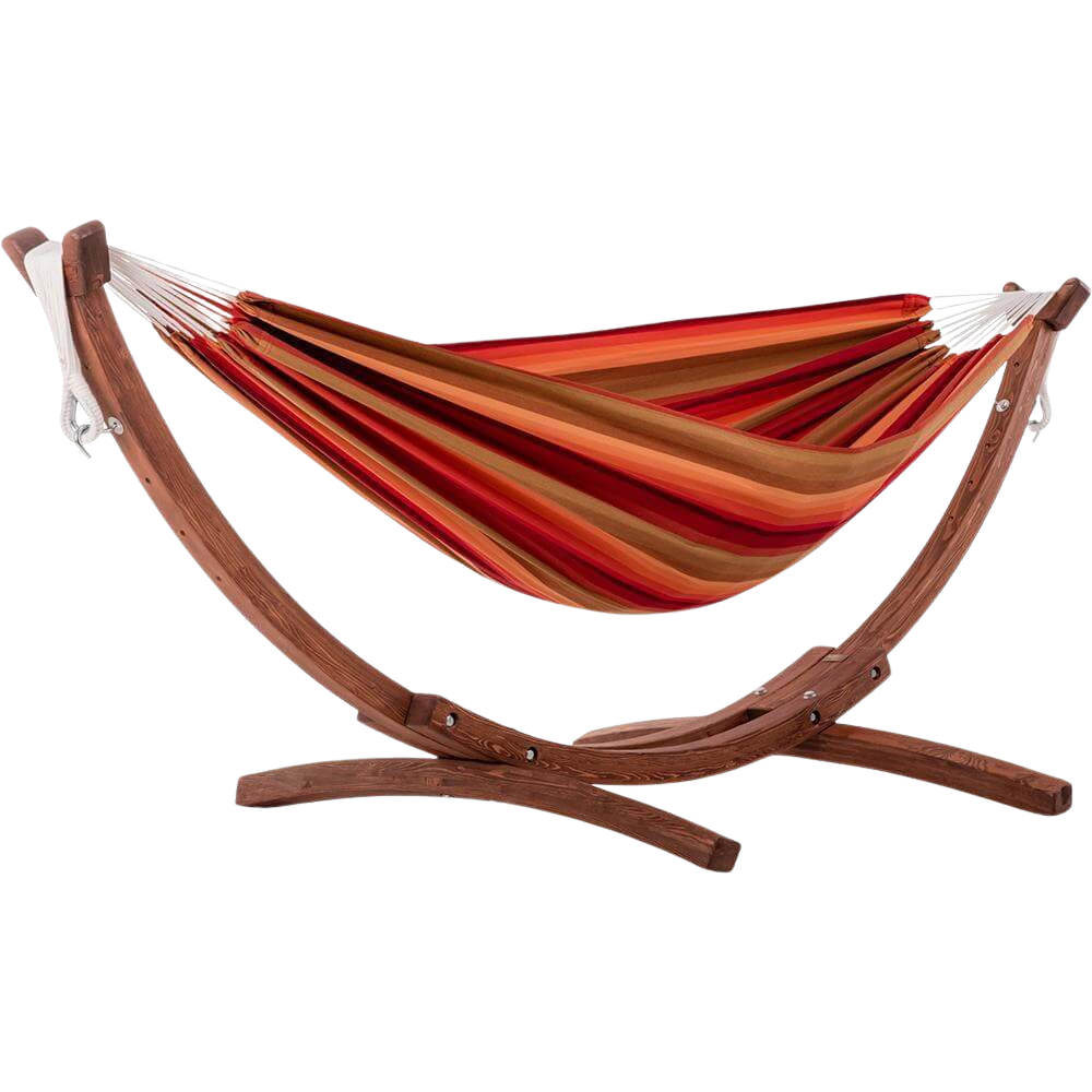 Double Sunbrella® Hammock with Solid Pine Stand