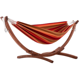 Double Sunbrella® Hammock with Solid Pine Stand
