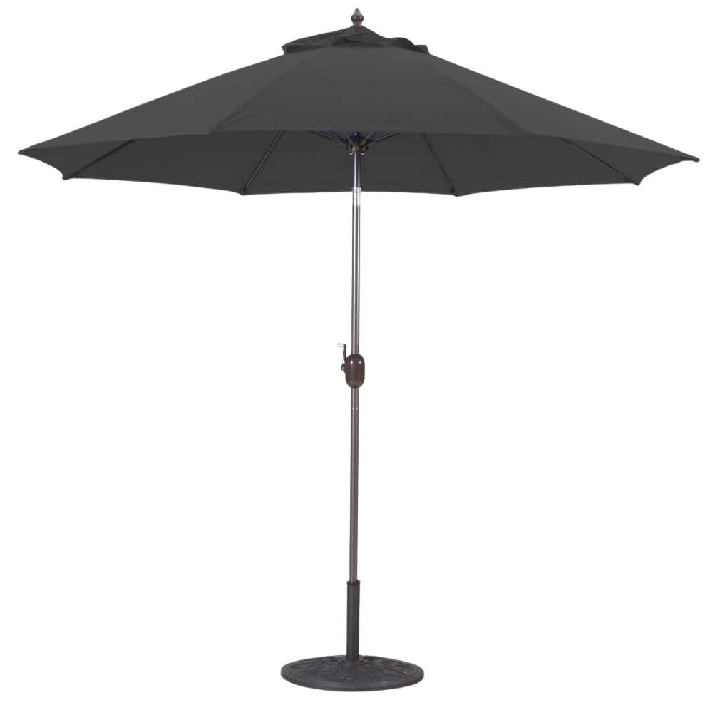 636 9' Manual-Tilt Market Galtech Umbrella