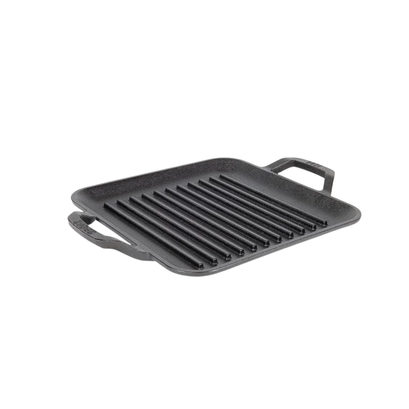 11" Cast Iron Chef Style Square Grill Pan