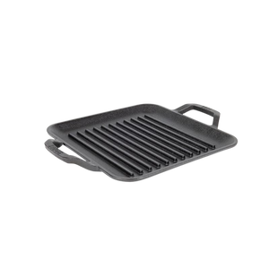 11" Cast Iron Chef Style Square Grill Pan