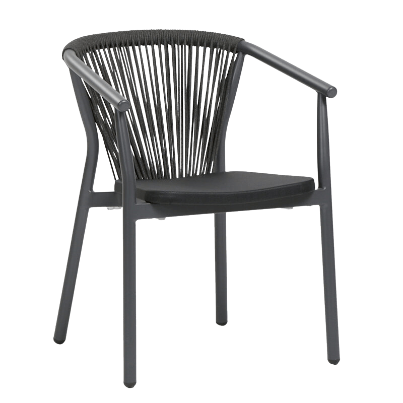 Trinity Dining Arm Chair Black
