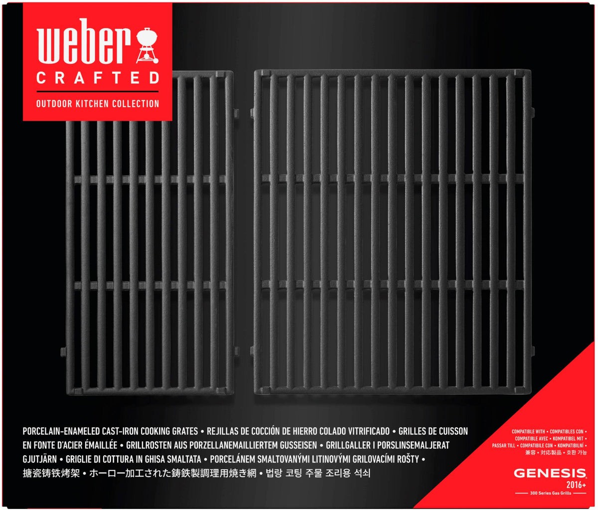 Weber Crafted Porcelain-Enameled Cast Iron Cooking Grates