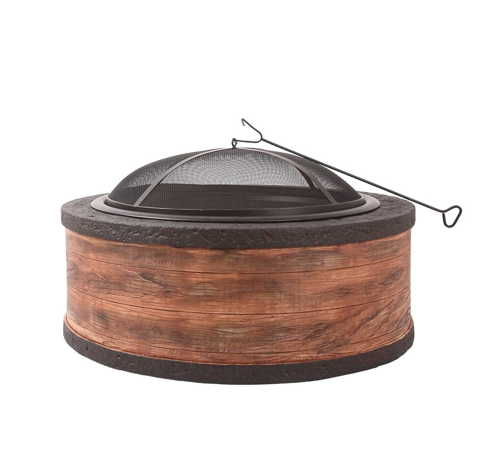 Shinerich 35in Cast Stone Fire Pit