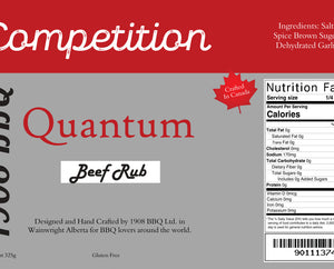 1908 BBQ Quantum Beef Rub 325g