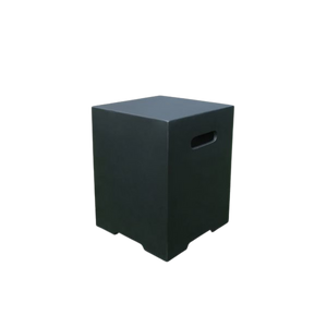 Square LP Tank Cover - Black - Smooth Finish