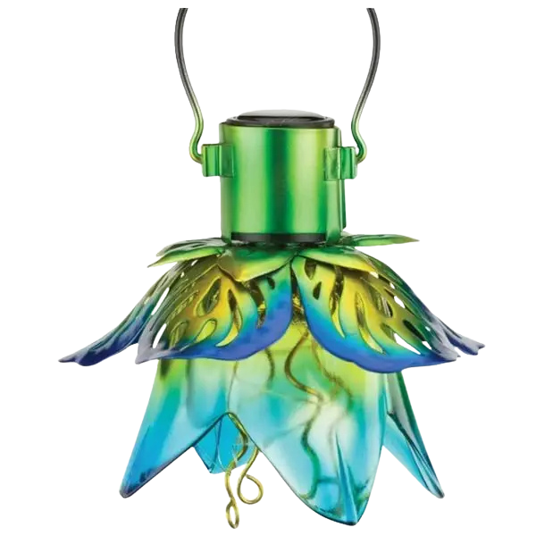 Mini Flower Solar Lantern - Blue