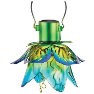 Mini Flower Solar Lantern - Blue