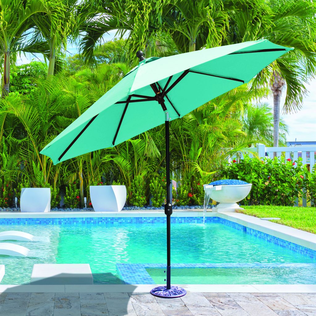 Galtech 737 9' Auto-Tilt Market Umbrella